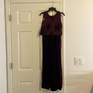 Bonnie Jean Sequin Velvet Romper